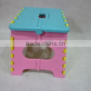 Smile Face Family and Garden Portable Folding Plastic Step Stool Chair thumbnail-5