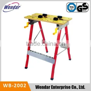 Adjustable Worktable Foldable Wooden Workbench For Woodworking,Folding Workbench thumbnail-1