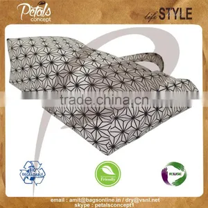 Canvas Tote Bag With Japanese Culture Floral Print thumbnail-3