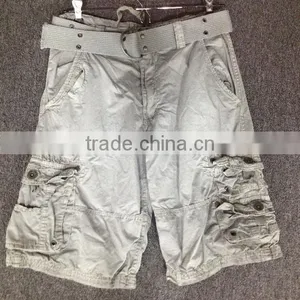 2014 Fashion Summer Men's Custom Wholesale Cargo Shorts With Belt ,wash Pants, in China thumbnail-1