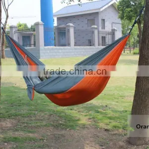 Amazon Wholesale High Quality Colorful Double Portable 210T Nylon Taffeta Camping Hammock thumbnail-1