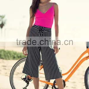 Summer Stripe New Model Culottes Pants Fashion Deisgn thumbnail-3