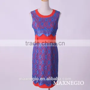 Top Violet Color Fashion Summer Ladies Simple Fashion Dress thumbnail-1