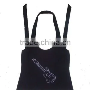 Ladies Fashion Hanging Neck Rhinestone Tank Top thumbnail-1