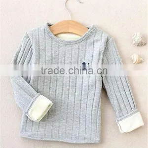 High Quality Baby Winter Fleece Corduroy Inside Children Clothings Strip Infant Winter Clothing Model Clothing thumbnail-2