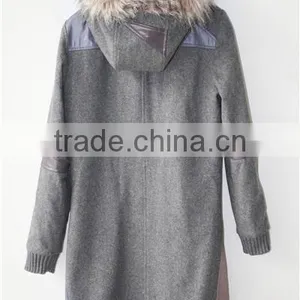 Elegant Girls' Long Coat Black Cashmere Coat for Winter thumbnail-3