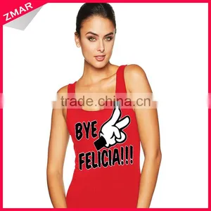 100 Cotton Silk Screen Printing Cut And Sew Open Side Sport Bulk Tank Top thumbnail-1