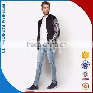 Short Time Delivery Black Hoodie OEM Custom Made Bomber Jacket thumbnail-4
