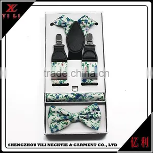 Portable New Design Cheap Men Gifts Suspender Bowtie thumbnail-5