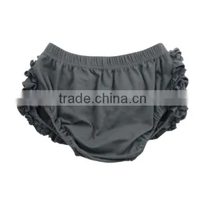 Suitable for All Season 2017 Design for Kids Shorts Wholesale Solid Ruffle Shorts Baby Organic Cotton Bloomers thumbnail-1
