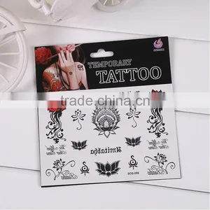 Different Flower Shapes Sticker Waterproof Tattoo Sticker Enviroment Protection Non-toxic thumbnail-2