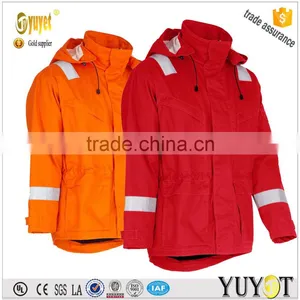3M REFLECTIVE TAPE SAFETY RAIN JACKET WITH DETACHABLE HOOD thumbnail-1