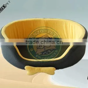 Super Short Velour Dog Bed thumbnail-1