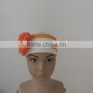 Wholesale Summer Baby Girls Elastic Headband Bright Color Stripe Flowers' Hair Accessories High Quality Kids Hair Wearing thumbnail-4