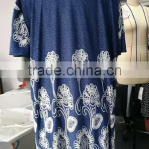 2017 Summer Jeans Blue Color Plus Size Fashion Design Lady Blouse With Button thumbnail-2