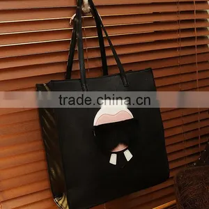 2015 Fashion Black Charming Bowling Lady Hand Bag thumbnail-5