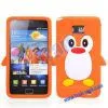 Cute Penguins Pattern TPU Case for Samsung Galaxy S2 I9100(Orange) thumbnail-1