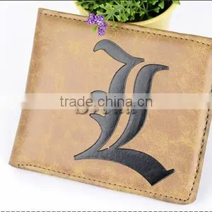 Death Note PU Wallet Cosplay L Purse Costume Accessory Wallet Short Wallet Hight Quality thumbnail-2
