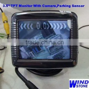 Wireless Rearview Camera Optional 3.5 Inch TFT Monitor Video Parking Sensor System thumbnail-1
