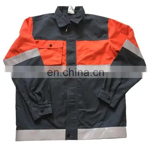 Manufacturer Direct Two Pieces Uniforms Construction Workwear With Reflective Tapes thumbnail-3
