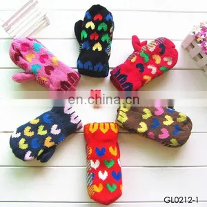 Cotton Glove Winter Ladies Girls Knitted Winter Glove Keep Your Hands Warm thumbnail-1