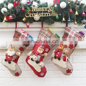 Non-woven Christmas Gift Decoration Snowflake Christmas Stocking thumbnail-3