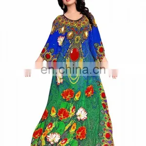 Exquisite 3D Digital Printed Georgette Kaftan For Special Occasion (kaftans 2017) thumbnail-1