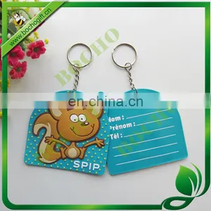 Rubber Keyring With Writetable Area thumbnail-1