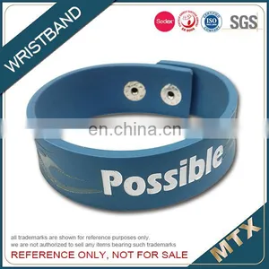 2D Design Soft PVC Wristband Bracelet thumbnail-5