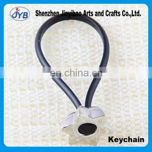 High-grade Boutique Zinc Alloy Five - Pointed Star Couple Lock Key Chain thumbnail-2
