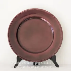 Plastic Charger Plate,christmas Decoration Plate Charger Plate Made in China YF-60017 thumbnail-2