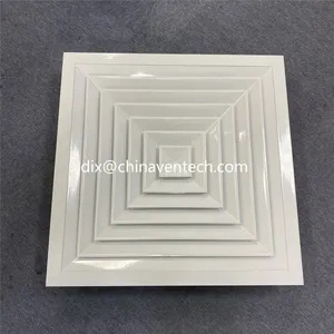 Ventech Air Ventialtion Square Ceiling Aluminum 4 Way Diffuser thumbnail-2