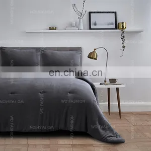 Luxury in Stock Double Layer Organic Cotton Comforter Muslin Ultra Soft Comforter Set Bedding Set With Shams thumbnail-1