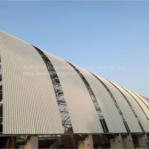 LF Steel Structure Barrel Roof Design Space Frame Shed Arch Coal Storage thumbnail-1