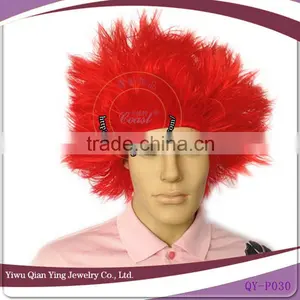Cheap Short Red Fashion Spiky Party Fake Hair Wigs thumbnail-1