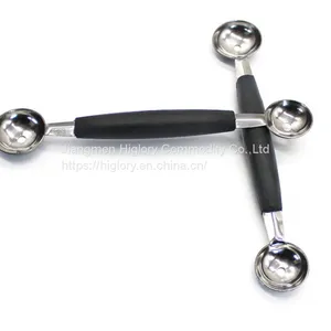 Amazon Best Seller Gadgets 2022 Fruit Vegetable Carving Tools Double Head Watermelon Baller Ice Cream Scoops thumbnail-2