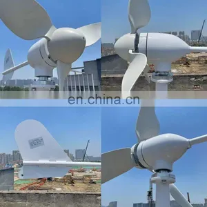 Hot Sale 100W 200W 300W 400W 500W 12V/24V/48V Horizontal Axis Wind Generator Small Wind Generator Price thumbnail-3