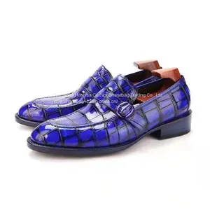 Goodyear Craft Imported Crocodile Leather Shoes 2022 Formal Dress Nile Crocodile Men's Leather Shoes Casual Suit Men's Wedding Shoes Men thumbnail-4