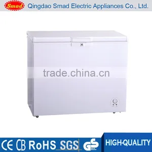 Portable Top Open Solid Door Deep Chest Chiller Freezer With Wheels thumbnail-4
