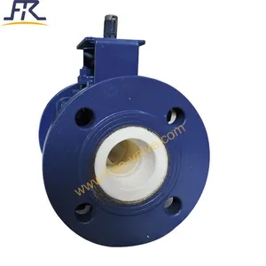 Carbon Steel Bare Stem Ceramic Lined Ball Valve thumbnail-1