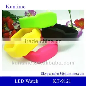 Friendly Silicone Usb Flash Watch, Thin Strap,colorful Band thumbnail-1