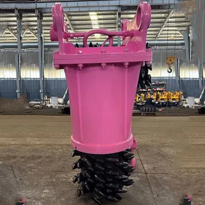 3 Tonnes Class Demolition Excavator Concrete Grinder High Quality Rotary Drum Rock Cutter thumbnail-2