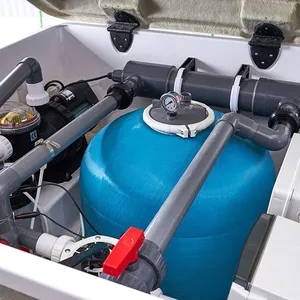 Factory Integrated Inground Filtration Box Sand Pool Filter With Fiberglass Shell thumbnail-1