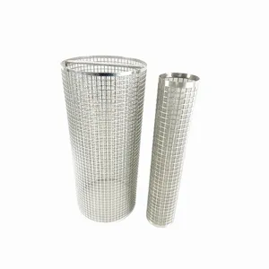 Wholesale 304 Stainless Steel Woven Wire Mesh Screen Cylinder Filter Tube For Liquid Fitration thumbnail-1