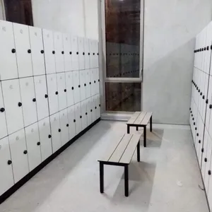School Gym Change Rooms Furniture Colorful Wooden Laminate HPL Lockers Storages Cabinets With Locks and Name Cards thumbnail-4