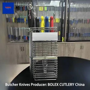 304 Butcher Knives Holder Stainless Steel Basketstorage S Size, Knife Cage & Knife Basket & Kitchen Racks Produced by BOLEX CUTLERY China thumbnail-2