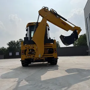 CHEAPER CHINA FOUR WHEEL STEERING HZM799F BACKHOE LOADERS 2.5TON BACKHOE LOADERS WITH FAMOUS TRANSMISSION SYSTEM thumbnail-3