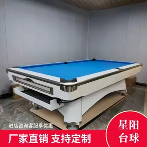 Standard French-Style (6th Generation), Nine-Ball, Trick-Shot Pool Table for Home & Commercial Use (Adult, American-Style 4th Generation, 2-in-1) thumbnail-2