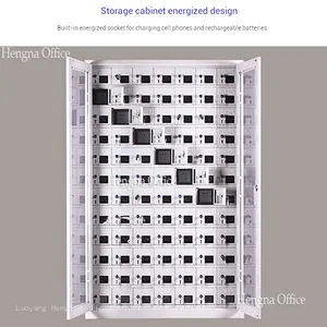 Customizable 50-Door Phone Charging Station | With Multi-Function Sockets | for Shopping Mall thumbnail-1