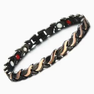 Male and Female Small Fish Wheat Ear Shaped Magnetic Bracelet，Magnet Bracelet Foot Chain Ring Set thumbnail-5